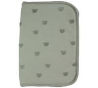 Trois Kilos Sept Protège carnet de santé Jacquard Ourson Rabats et fermeture zippée Vert TU