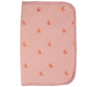 Trois Kilos Sept – Protège carnet de santé Jacquard Petit Lapin – Rabats et fermeture zippée – Rose