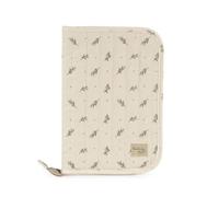 Protège carnet de santé Mimosa Vert - Beige/rose ou beige/vert