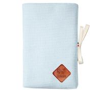 Protège carnet de santé en nid d'abeille bleu TU