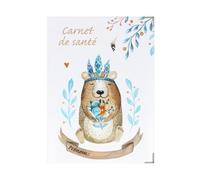 Protège carnet de santé ours indienenfants bébé