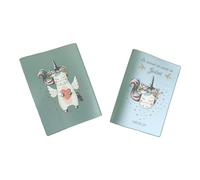 Protège carnet de santé personnalisé, idée cadeau personnalisable bébé, cadeau naissance original, Couverture Licorne Cœur - CL0013b (Nacré Kaki)