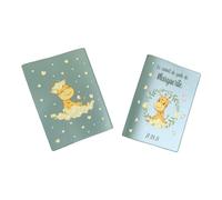 Protège carnet de santé personnalisé, idée cadeau personnalisable bébé, cadeau naissance original, Couverture carnet de santé Girafe - CL0011a (Nacré Kaki)