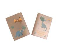 Protège carnet de santé personnalisé, idée cadeau personnalisable bébé, cadeau naissance original, Couverture Carnet Santé Dinosaure - CL0017a (Nacré Ambre)