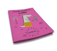 Protège carnet de santé personnalisé, idée cadeau personnalisable bébé, cadeau naissance original, Couverture Carnet Santé Fuchsia Crocodile - CL0016a