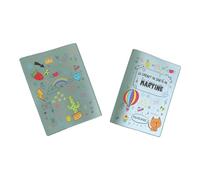 Protège carnet de santé personnalisé, idée cadeau personnalisable bébé, cadeau naissance original, Housse carnet de santé Dessins - CL0031b (Nacré Kaki)