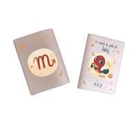 Protège carnet de santé personnalisé, idée cadeau personnalisable bébé, cadeau naissance original, Housse carnet de santé Signe Scorpion - CL0019h (Nacré Rose)