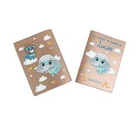 Protège carnet de santé personnalisé, idée cadeau personnalisable bébé, cadeau naissance original, Housse carnet de santé Éléphant Super Héros - CL0007c (Nacré Ambre)