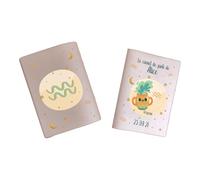 Protège carnet de santé personnalisé, idée cadeau personnalisable bébé, cadeau naissance original, Housse carnet de santé Signe Verseau - CL0019k (Nacré Rose)