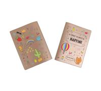 Protège carnet de santé personnalisé, idée cadeau personnalisable bébé, cadeau naissance original, Housse carnet de santé Dessins - CL0031b (Nacré Ambre)