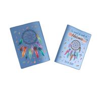 Protège carnet de santé personnalisé, idée cadeau personnalisable bébé, cadeau naissance original, Housse carnet de santé Attrape Rêve - CL0030a (Nacré Pétrole)