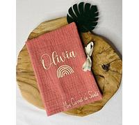 Protège carnet de santé personnalisé-pour bébé-cadeaux naissance-broderie-fait main-idée cadeaux naissance-coffret bébé (Prénom)