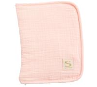 Sauthon Protège-carnet de santé Pétale – double gaze de coton – uni rose TU