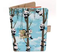 Protège Carnet De Santé Pour Bébé Garçon - Motif Panda - Format A5 15x21 cm - Rabats Pour Ranger Les Ordonnances