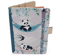 Protège Carnet De Santé Pour Bébé Garçon - Motif Panda - Format A5 15x21 cm - Rabats Pour Ranger Les Ordonnances