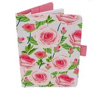 Protège Carnet De Santé Pour Bébé - Motif Fleurs - Format A5 15x21 cm - Rabats Pour Ranger Les Ordonnances