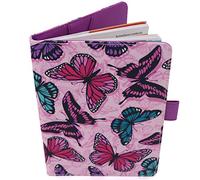 Protège Carnet De Santé Pour Bébé - Motif Papillons - Format A5 15x21 cm - Rabats Pour Ranger Les Ordonnances
