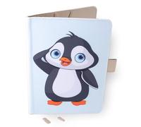 Protège Carnet De Santé Pour Bébé - Pingouin - Format A5 15x21 cm - Rabats Pour Ranger Les Ordonnances