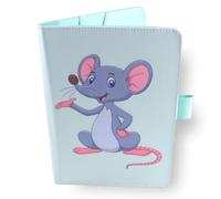 Protège Carnet De Santé Pour Bébé - Sourie - Format A5 15x21 cm - Rabats Pour Ranger Les Ordonnances