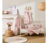 Protège carnet de santé rayé vieux rose Soft Stripes
