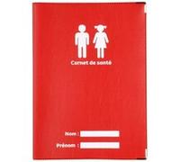 Protège carnet de santé rouge fabrication Française ROUGE