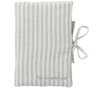 Protège carnet de santé Soft Stripes vert de gris