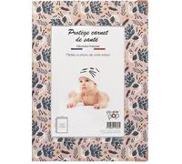 Protège carnet santé enfant personnalisable couleur motif en paon Color Pop - FRANCE 22 x 16 cm