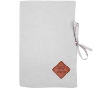 Protège carnet de santé en gaze de coton jeanne gris clair TU