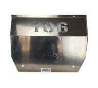 Protège carter Peugeot 106 PERFORMANCE 5 mm - aluminium rallye découpe laser