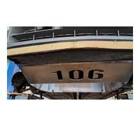 Protège carter Peugeot 106 PRO 5 mm - aluminium rallye avec renforts latéraux