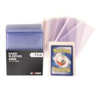 Protège-cartes - KONIX - Hard Sleeves - 25 pochettes - Compatible Magic The Gathering, Pokémon - Transparent