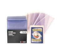 Konix Protège-cartes Hard Sleeves 3" x 4" 35 pt - 25 pochettes - Compatible Lorcana, Magic The Gathering, Pokémon - Plastique - Transparent