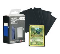 Protège-cartes - Konix - Matte Sleeves 66 x 91 mm compétition - 100 pochettes - Magic The Gathering, Pokémon - Bleu foncé