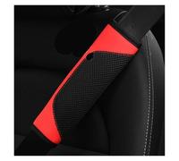 Protège-ceinture Couverture De Sangle D'épaule Ceinture Sécurité Voiture Tissu En Maille Tridimensionnelle Cuir Respirant D'assurance Automobile ceinture doux(Red)