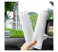 Protège-ceinture Housse De Ceinture Sécurité Confortable Protection D'épaule Intérieure Automobile Peluche Douce ceinture doux(4pcs white)