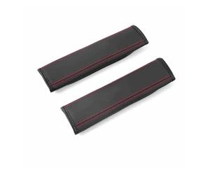 Protège-ceinture Pour BYD M6 G3 G5 T3 13 F3 F0 S6 S7 E5 E6 L3 Tang Housse Ceinture Sécurité En Daim Voiture Coussinet Protection Des Épaules ceinture doux(Leather)