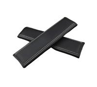Protège-ceinture Pour Toyota pour HV pour YARiS pour RZ pour RC pour RS pour Prius 2 pièces en cuir Protection de ceinture de sécurité de voiture housses d'épaule ceinture doux(Black White)