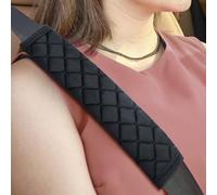 Protege Ceinture Voiture,2pcs Coussinet Doux et Confortable pour Ceinture de Sécurité, Coussin Amovible Universel pour Adultes et Enfants, Accessoire Auto Voyage (Noir)