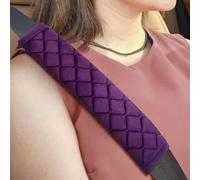 Protege Ceinture Voiture,2pcs Coussinet Doux et Confortable pour Ceinture de Sécurité, Coussin Amovible Universel pour Adultes et Enfants, Accessoire Auto Voyage (Violet)
