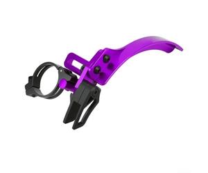 Protège-chaîne pour vélo avec tige de selle de 34,9 mm utilisée dans la conversion du dérailleur avant pour réduire le désalignement de la chaîne et le transfert de graisse (violet)