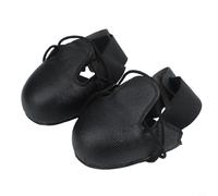 Protège-chaussures de travail en cuir robuste avec structure antidérapante et embout en acier anti-pincement, bandes élastiques réglables adaptées aux tailles UE 32-45