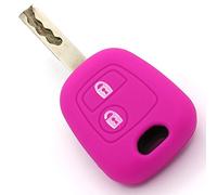 Protège n silicone Finest-Folia - Pour e voiture à 2 boutons rose fluorescent