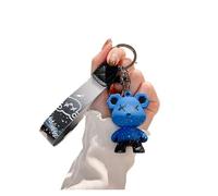 protège clé Voiture Étui pour Clé Télécommande À 2 Boutons Pliable pour Peugeot 207 307 308 407 607 807 pour Citroën C2 C3 C4 C5 C6(07 Keychain)