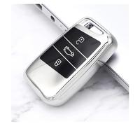 protège clé Voiture Porte-clés De Golf pour VW Passat B8 Magotan pour Skoda Kodiaq Super B A7 Etui Clés Télécommande De Voiture Coque De Protection(Silver Key Case)
