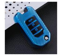 protège clé Voiture pour Civic HRV CRV XRV CR-V Crider Odyssey Pilot Fit Accord Coque De Protection Pliable en TPU pour Clé De Voiture 2 3 Boutons(Blue3)