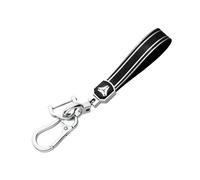 protège clé Voiture pour Peugeot 208 107 206 306 307 308 2008 3008 4008 5008 pour Citroën C1 C2 C3 C4 C5 C8 Coque De Protection pour Clé De Voiture Porte-clés(Keychain-Black)