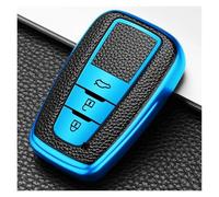 protège clé Voiture pour Toyota Camry Corolla CHR Prado 2017-2022 Prius RAV4 TPU 3 Boutons Voiture Etui Clés Coque Fob Porte-clés Accessoires(Blue Key Case)