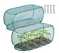 Protège- contre animaux,2 pièces barrière pliable pop-up en maille fine | Pop-up couverture protectrice à | pour intérieur, extérieur, serre, cour, plate-bande surélevée, paysage, pelou