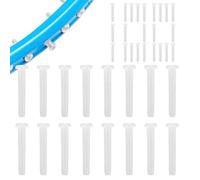 Protège-cordes de badminton - Kit de œillets en nylon avec 100 tubes de protection dans des styles de trous mixtes | Accessoires de protection pour raquette de badminton, prévention de l'usure et