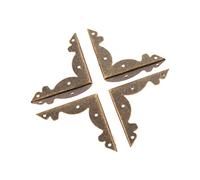 Protège - cornes， Protecteur d'angle de jambe, pieds en bois en Bronze, support décoratif artisanal en métal, 8 pièces